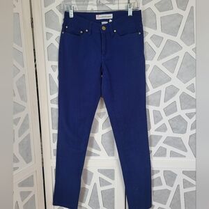 G by Giuliana Vibrant Blue Jeans with Gold Accents